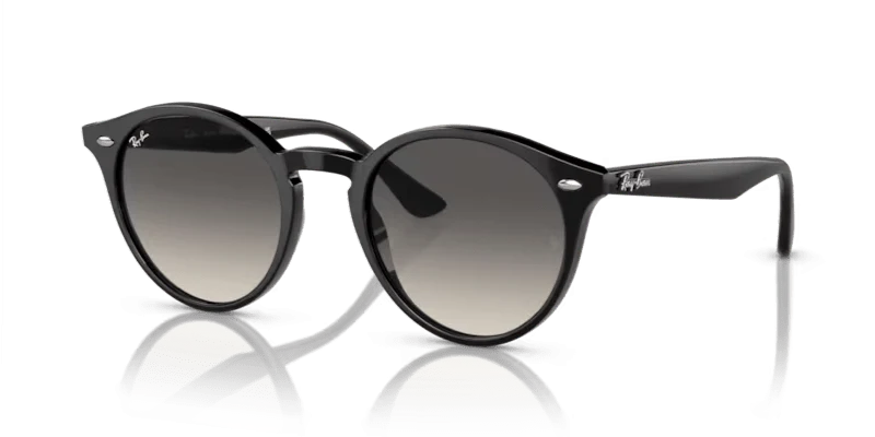 Ray-Ban RB2180 Rund, selbsttönend, Schwarz