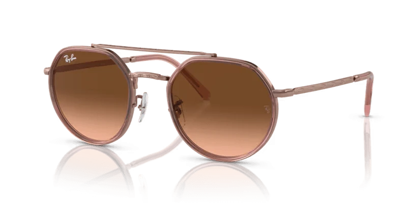 Ray-Ban RB3765 Rund, gravierte Metallfassung